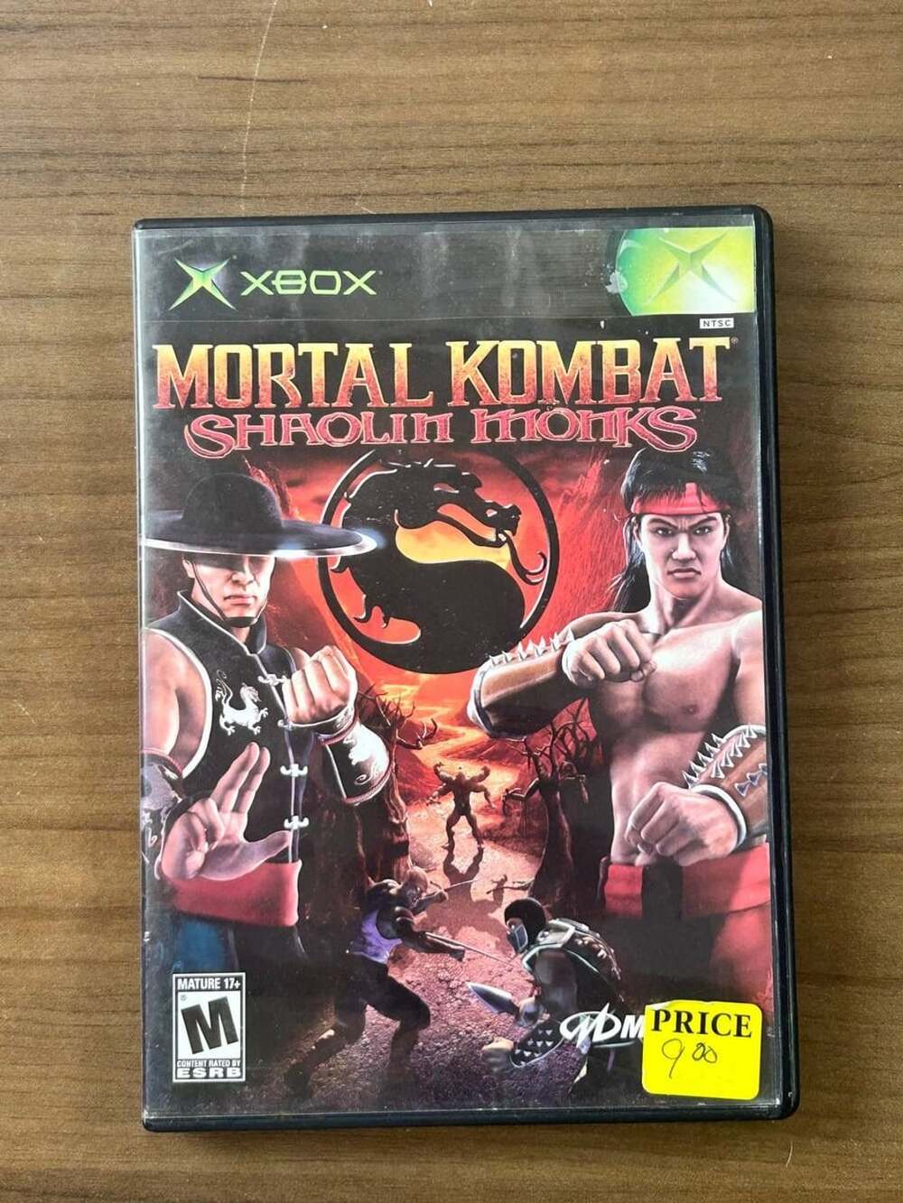 Mortal Kombat Shaolin Monks Microsoft Xbox With Case No Manual Midway